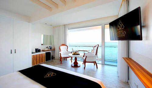 Habitación Deluxe doble, balcón, vistas al mar