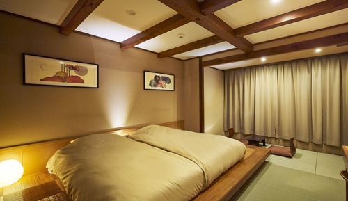 Habitación estándar con 2 camas individuales, no fumadores (Japanese Style, Pond View)