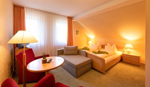 Habitación familiar doble, 1 cama de matrimonio grande, no fumadores