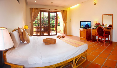 Habitación, vistas al jardín