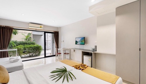 Habitación superior, 1 cama doble, terraza, planta baja
