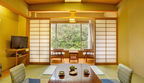 Habitación tradicional, vistas al río (Japanese Style, Hot Spring Bath)