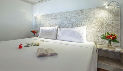 Habitación doble, junto a la playa
