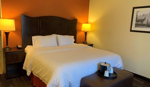 Habitación, 1 cama de matrimonio grande con sofá cama, no fumadores, frigorífico y microondas