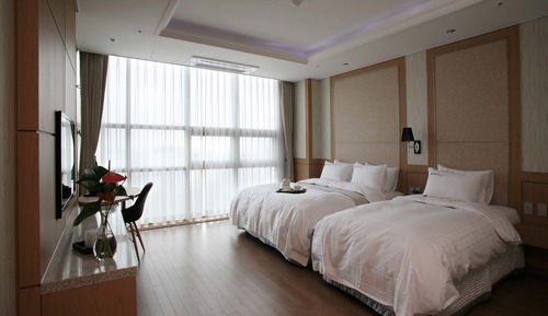 Habitación Deluxe con 2 camas individuales, vistas al mar