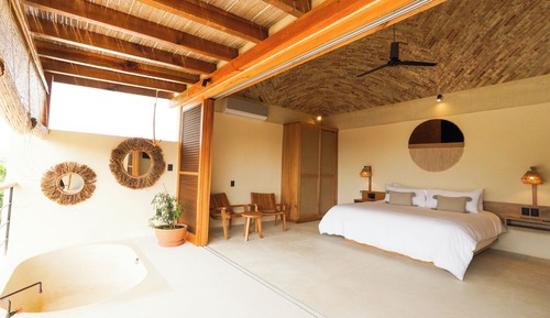 Apartamento Deluxe, bañera, vistas parciales al mar