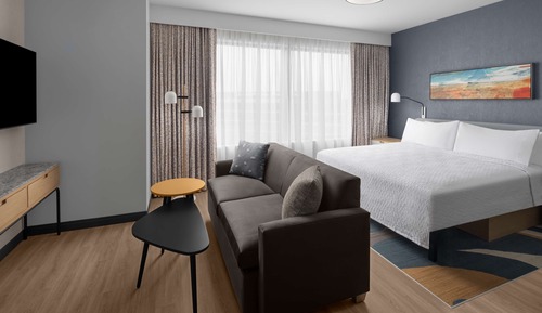 Suite estudio, 1 cama de matrimonio grande, accesible para personas con discapacidad, bañera