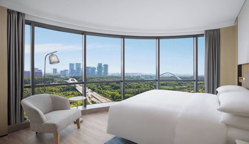 Suite ejecutiva, 1 cama de matrimonio grande, vistas a la ciudad