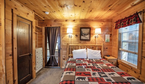 Cabaña, 1 cama de matrimonio, vistas al río