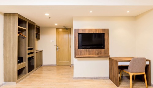 Habitación Premier con 2 camas individuales, 2 camas dobles, no fumadores, cocina básica