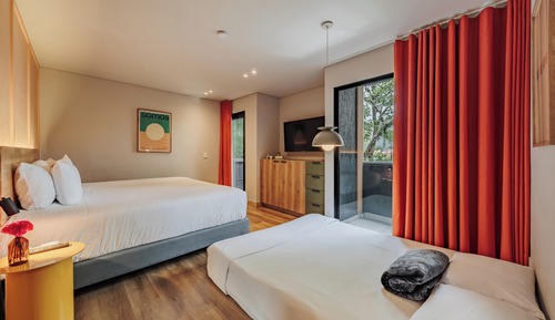 Apartamento familiar, 1 cama de matrimonio grande con sofá cama, balcón