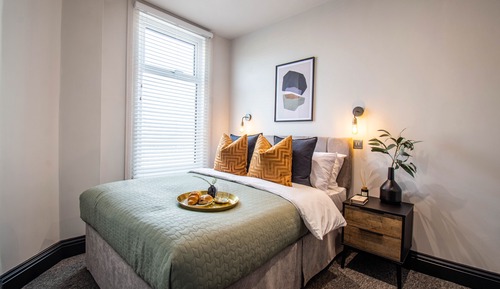 Suite junior, 1 cama doble, cocina, vistas parciales al mar