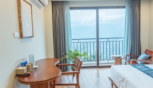 Habitación Deluxe doble, balcón, vistas a la montaña