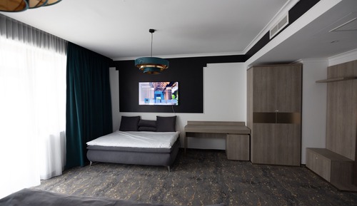 Habitación Deluxe, 1 cama de matrimonio grande con sofá cama