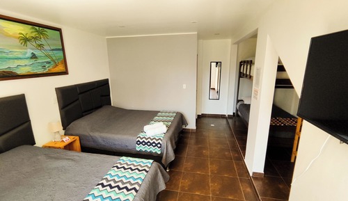 Habitación familiar, 1 habitación, no fumadores, vistas al jardín
