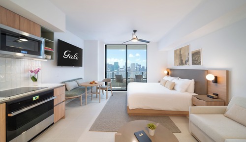 Estudio, 1 cama de matrimonio grande