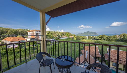Habitación Deluxe doble, 1 cama de matrimonio, vistas al mar