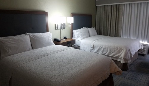 Habitación, 2 camas de matrimonio, no fumadores, frigorífico y microondas