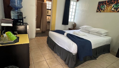 Habitación estándar, 1 cama de matrimonio, frigorífico, vistas al patio
