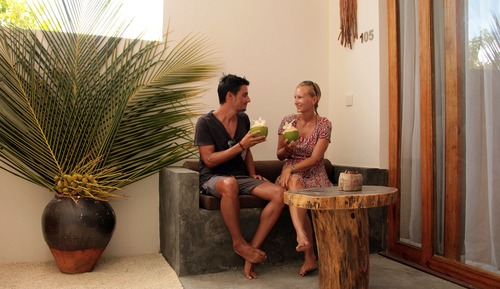 Habitación Deluxe doble, 1 cama de matrimonio grande, vistas al jardín