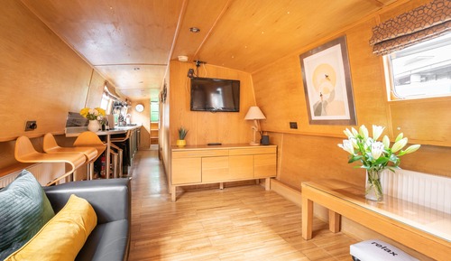 Cabaña de lujo (Houseboat - 2 double & 1 bunk bed)