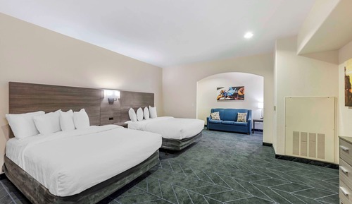 Habitación estándar, 2 camas de matrimonio, bañera