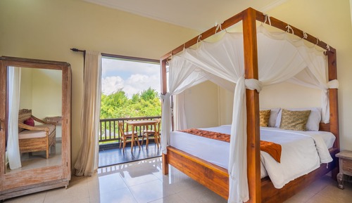 Habitación Deluxe, 1 cama de matrimonio grande, vistas a la piscina
