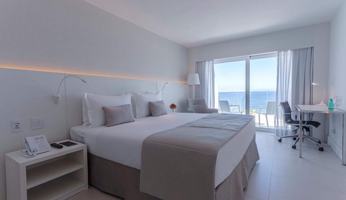 Quarto casal luxo com varanda, Vista para o mar