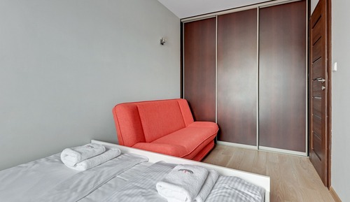 Apartamento, 1 habitación, balcón (living room,kitchenette 4 adults)
