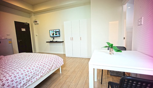 Estudio Deluxe, 1 cama de matrimonio, en esquina
