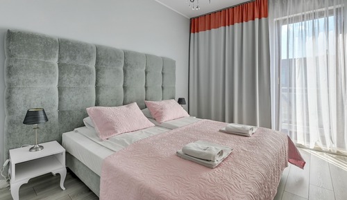 Apartamento Deluxe, 1 habitación, balcón (living room for 4 adults)