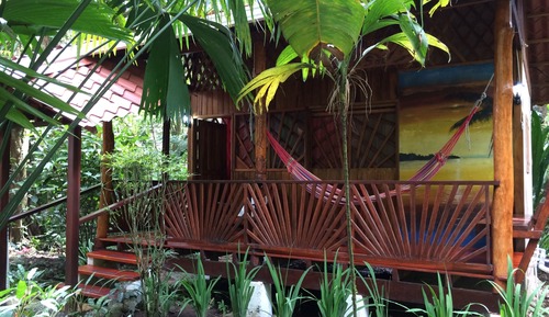 Bungalow estándar, 1 cama de matrimonio, balcón, en la zona del jardín