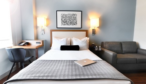 Habitación doble, 1 cama doble con sofá cama