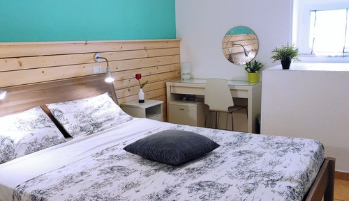 Habitación con 1 cama doble o 2 individuales, no fumadores (private external bathroom)