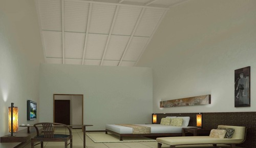Habitación familiar, 1 cama de matrimonio grande, fumadores, vistas a la montaña (1 Tatami Bed)