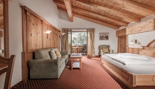 Suite Deluxe, 1 cama de matrimonio con sofá cama, en la zona del jardín