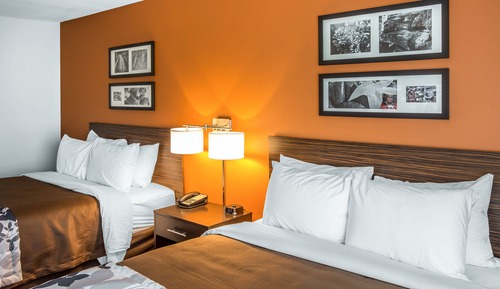 Habitación, 2 camas de matrimonio, accesible para personas con discapacidad, no fumadores