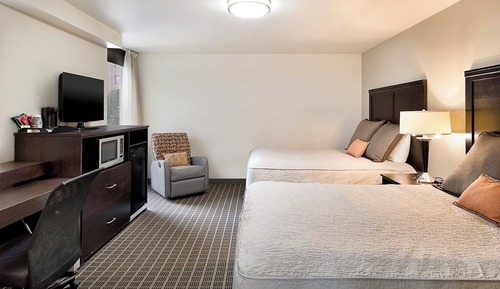 Habitación Deluxe, 2 camas de matrimonio, vistas a la ciudad