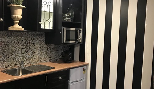 Apartamento de diseño, 1 cama de matrimonio, vistas al jardín, en la zona del jardín