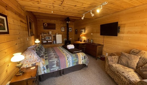 Cabaña, 1 cama de matrimonio grande