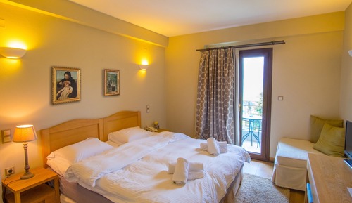Habitación con 1 cama doble o 2 individuales, vistas a la montaña