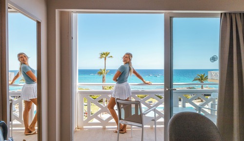 Habitación doble, balcón, vistas al mar