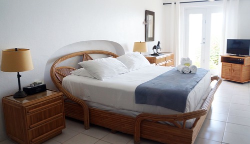 Suite, 1 cama de matrimonio grande, vistas al jardín