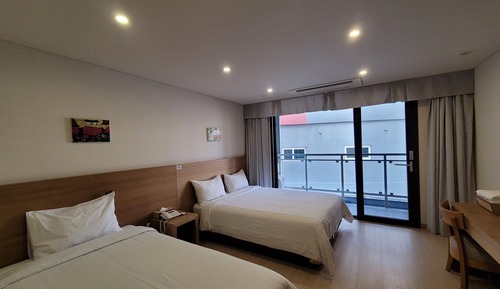 Habitación estándar, varias camas, no fumadores, bañera