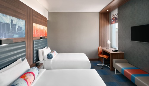 aloft, Habitación, 2 camas dobles