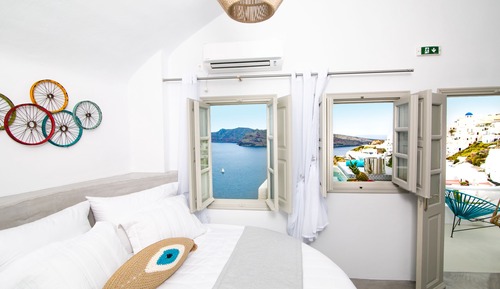 Suite superior, 1 cama de matrimonio grande, bañera de hidromasaje, vistas al mar (Blue Sky)