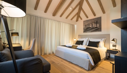 Habitación doble superior, terraza (Old town view)