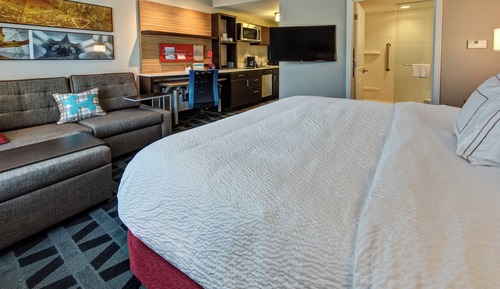 Estudio, 1 cama de matrimonio grande con sofá cama (Mobility Accessible, Tub)
