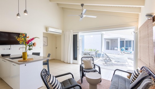Apartamento superior, 2 habitaciones, vistas al jardín