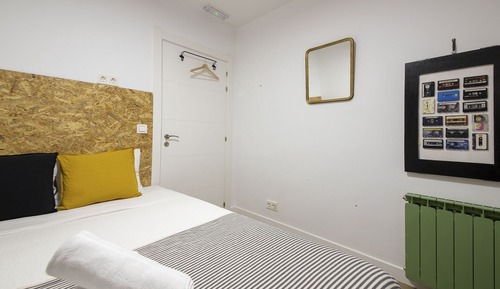 Habitación básica doble, baño compartido